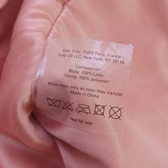 Gucci Pink 100% Linen Beauty Pouch - Picture 5 of 12